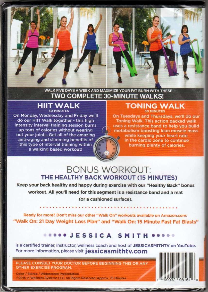 WALK On 5Day FAT BURN with JESSICA SMITH a WEIGHT LOSS Fitness WORKOUT Video DVD