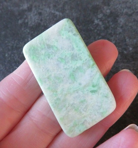 LOVELY RARE SAUSSERITE (13.9 grams / 43 mm) SLICE / FLAT STONE (3) HEART HEALER - 第 1/7 張圖片