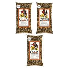 Cole's Blazing Hot Blend Bird Seed for Outdoor Bird Feeders, 10-Pound, 3 Pack