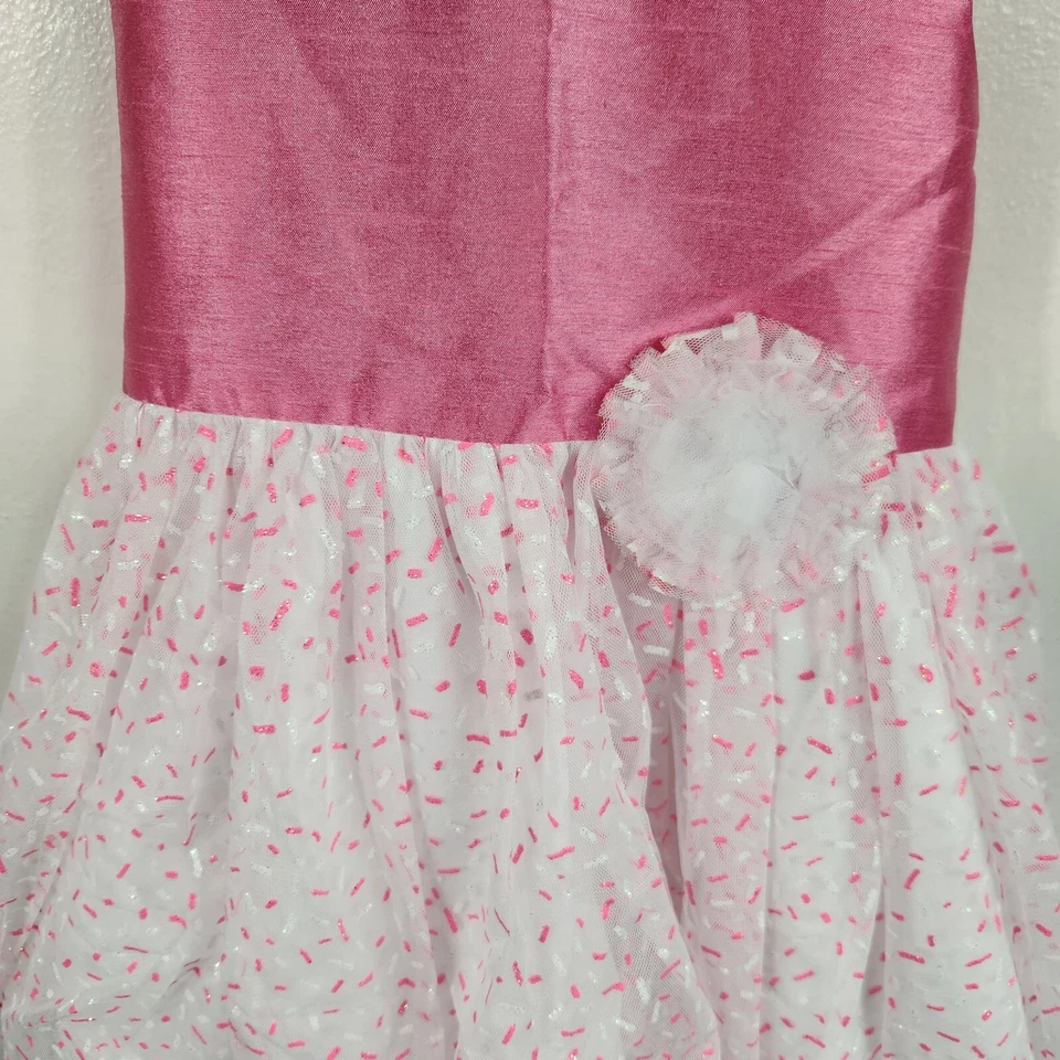 Vestido de tul rosa elegante Marmellata para niñas talla 6X Foto 3 de 4