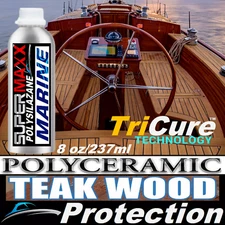 BOAT TEAK WOOD SEALER DIAMOND HARD CERAMIC COATING LONG LASTING NATURAL FINISH