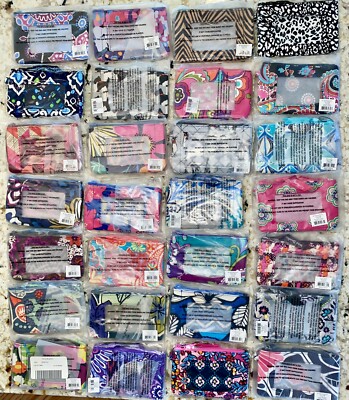 NEW VERA BRADLEY Zip ID ONLY Badge Holder  PICK YOUR PATTERN  Key Ring NWT NIP