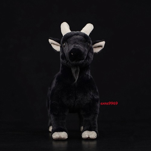 11,8 Zoll/30 cm Ranch Tier Serie Simulation schwarze Ziege Plüschtier Puppe Geschenk - Bild 2 von 5