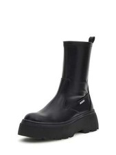 GUESS FLFNERELE10 stivaletti beatles anfibi pelle nero