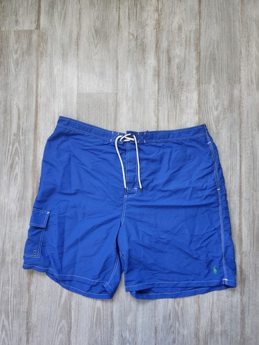 Polo Ralph Lauren Shorts Mens 4XB Big Blue 4XL Swim Trunks Surf Pocket Pony Logo