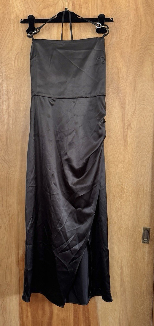 Zara Women's Satin Lingerie Style Dress Black Size M 8741/899/800 NWT thumbnail 3