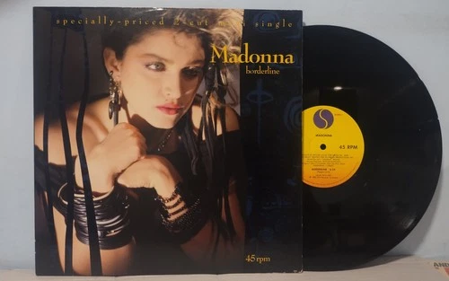 MADONNA Borderline new mix /Lucky Star new mix  12"  '84 Sire 45RPM BEAUTY vinyl