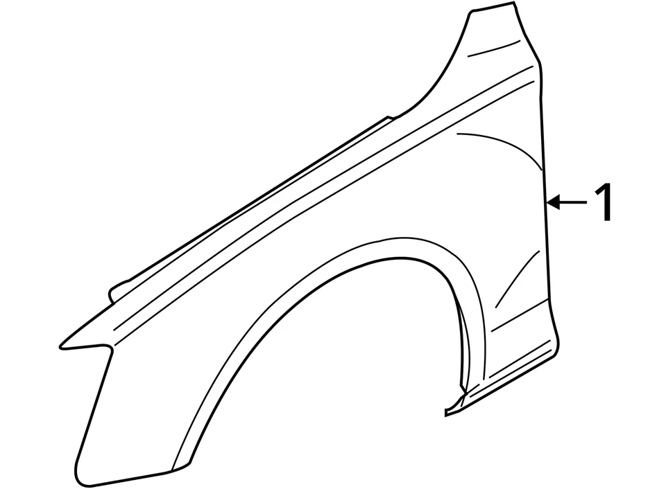 Guardabarros de pasajero Audi A4 Quattro 2009-2012 H90BX Foto 3 de 3