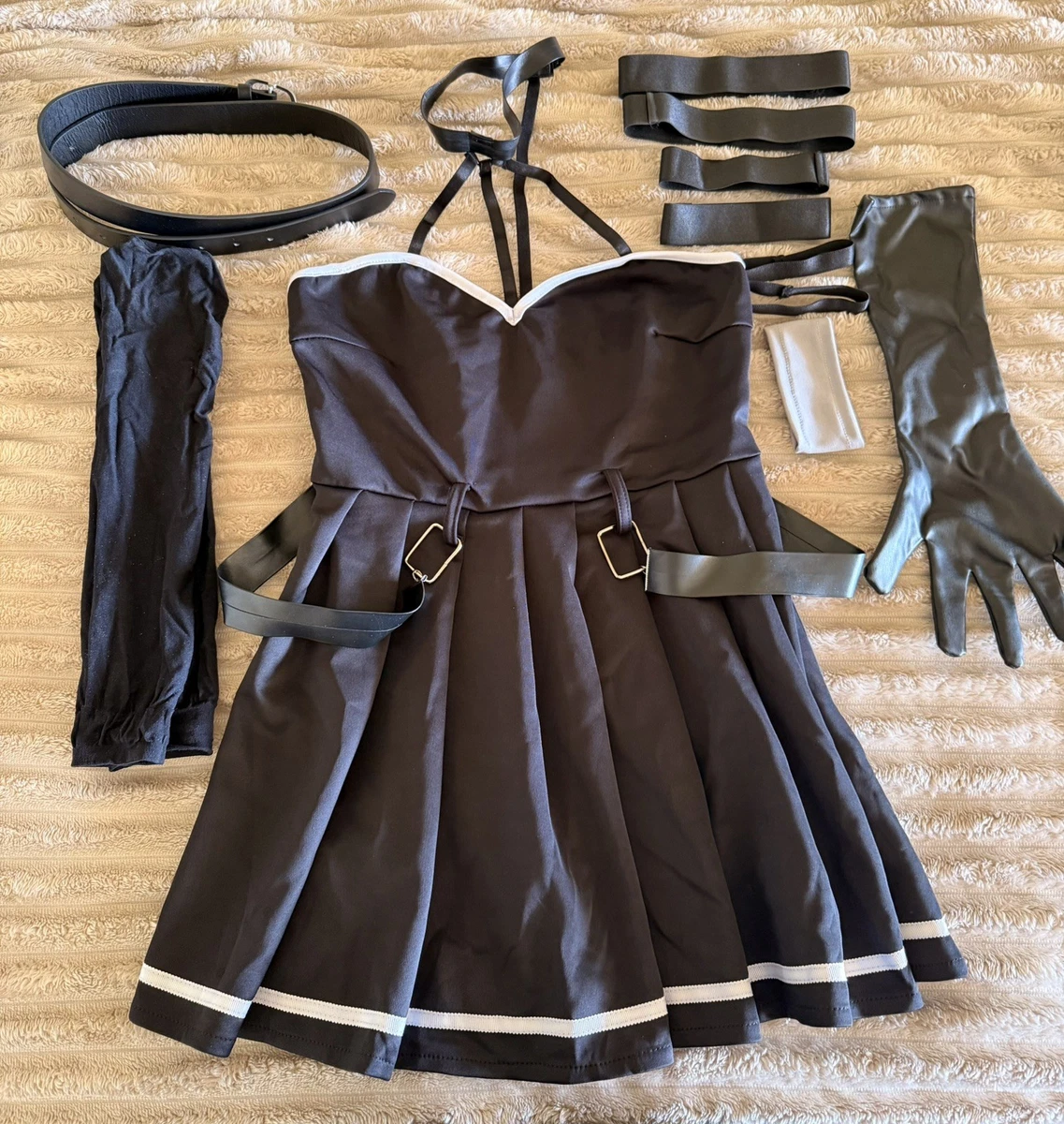 Faux Leather Black Dress Costumes for sale | eBay