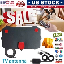 5600 Miles Digital TV Antenna Indoor HDTV Amplified Signal Booster 4K HD 1080P..