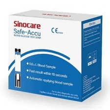 Sinocare Safe Accu Blutzuckerteststreifen 50 Teststreifen | Kostenloser Versand