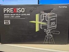 PREXISO Laser Level Tripod, 100Ft Dual Modules Self Leveling Cross Line Laser