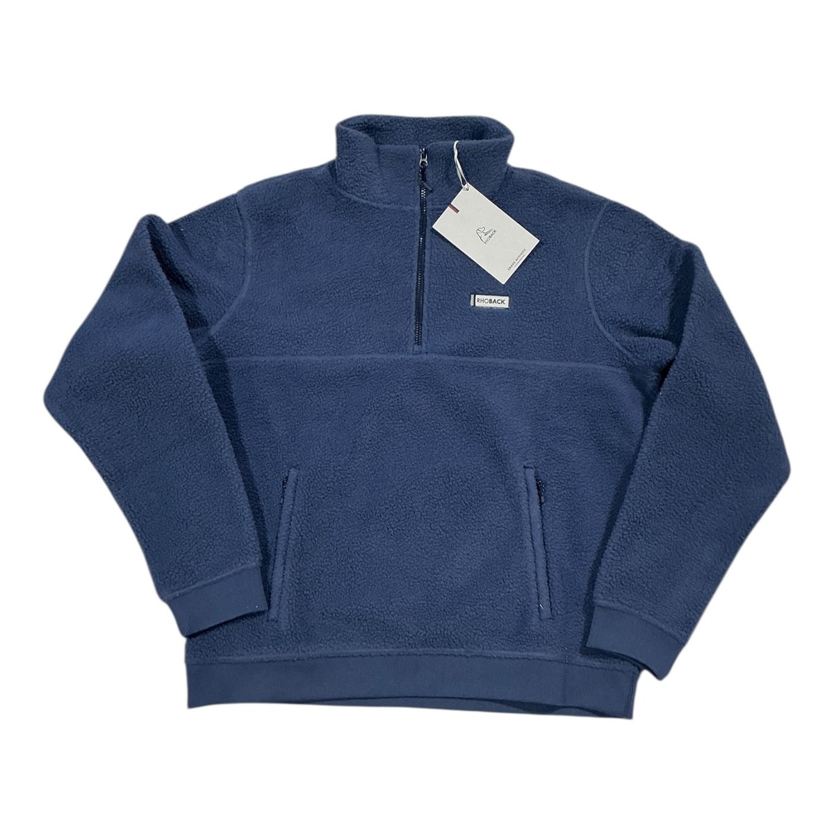 Rhoback Men's 1/4 Zip Summit Fleece Pullover Long Sleeve Slate