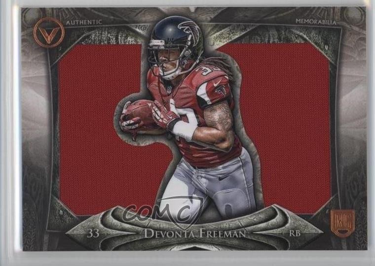 2014 Topps Valor Jumbo Relics Devonta Freeman #VJR-DF Rookie RC 2n9