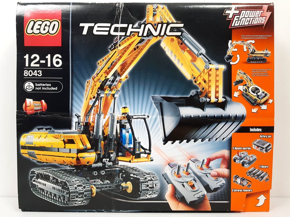 LEGO Technik Set 8043 Bagger Motorisierter Raupenbagger mit BA und OVP - Bild 2 von 4