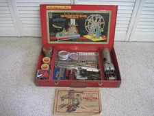 VINTAGE 1938 ERECTOR SET 8 1/2 BUILDS GIANT FERRIS WHEEL