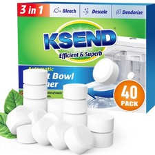 Ksend Automatic Toilet Bowl Cleaner Tablets - 40 Bleach  Deodorizer Tabs