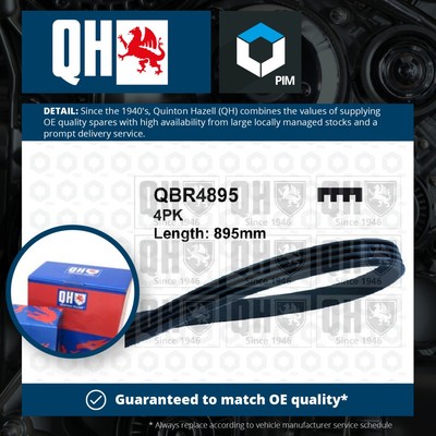 4 Rib Multi V Drive Belt fits HYUNDAI GETZ TB 1.3 02 to 07 G4EA QH Quality New