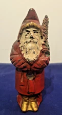 Santa with Tree Still  Coin Bank | Hubley, PA.  St. Nicholas Nick Santa Claus