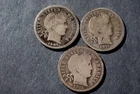 A Lot of 3 silver Barber dimes 1904 1911 1916 Good  Cond set RGR 439