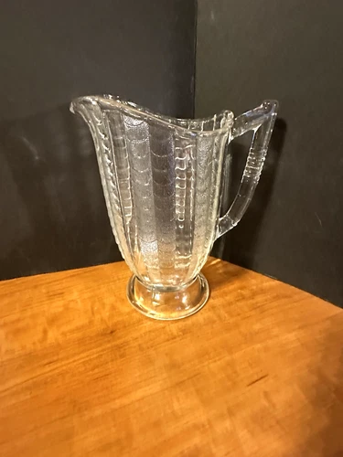 1888 EAPG Pattern Glass Bryce Bros Fish Scale 1 Quart Milk Pitcher# 2