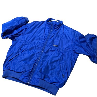 美品 80s Shelled Capilene L Patagonia J5 Vintage 80s/90s Patagonia Shelled Capilene Bomber Jacket Blue XL