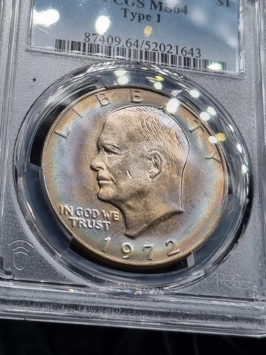 1972 Grade MS 64 Eisenhower US Dollars (1971-1978) for sale | eBay
