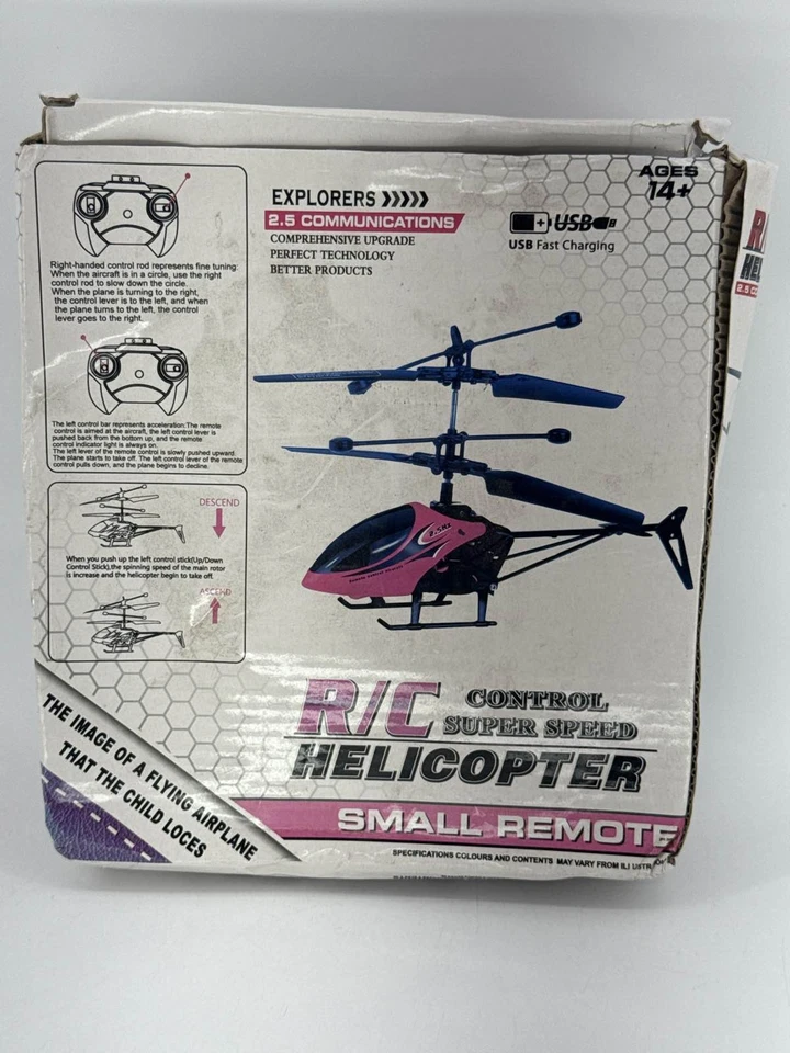 RC Helicopter 2.4Ghz Mini Remote Control Aircraft Toy Ages 14+ USB Rapid Charge - Image 3 of 4