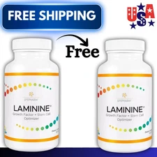2 AUTHENTIC LifePharm Laminine Supplement 120 Capsules Total - EXP 09/2027!