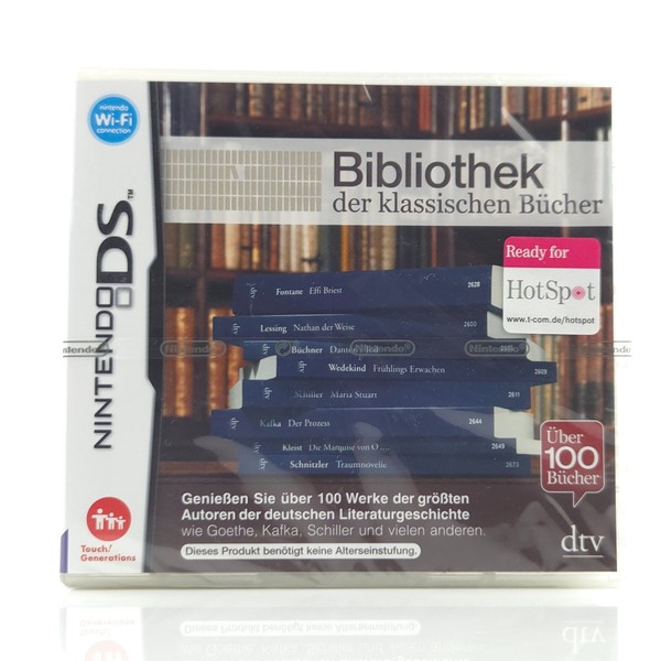 Nintendo DS Spiel: Bibliothek Der Klassischen BüCher - NEU Sealed PAL OVP-image