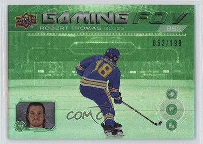 2024-25 Upper Deck Series 1 Gaming FOV Green 52/199 Robert Thomas #GFOV-23 13og