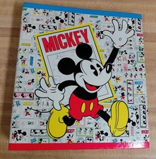 DISNEY Mickey Mouse PHOTO ALBUM Scrapbook REFILLABLE BINDER Folder HOLSON VTG