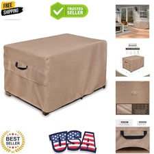 Heavy Duty 54x28 Waterproof Deck Box Cover - Weather Resistant Protection