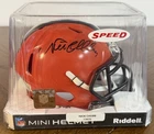 NICK CHUBB AUTOGRAPHED SIGNED CLEVELAND BROWNS MINI HELMET W/BECKETT CERT READ