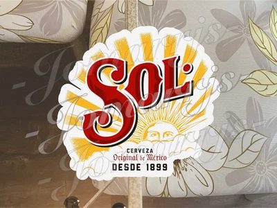 3M Sol Cerveza Mexican Beer Logo Vinyl Sticker Decal waterproof car tumbler 2"-18"