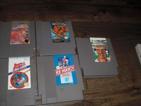 7x NES Super Mario Bros Ice Hockey Pro Wrestling World Double Dribble Nintendo