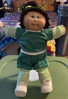 Cabbage Patch Jesmar Kid HM #1 girl brown hair with freckles and green eyes 💚