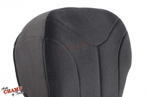 2001 2002 GMC Sierra 1500 2500 HD -Driver Side Bottom Cloth Seat Cover Dark Gray - Picture 6 of 12