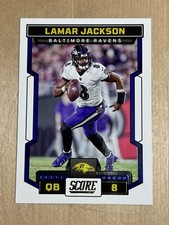 🔥2023 Baltimore Ravens Lamar Jackson Score Card #188🔥