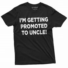 promoted to Uncle Tee Shirt New uncle baby shower announcement gender reveal Tee