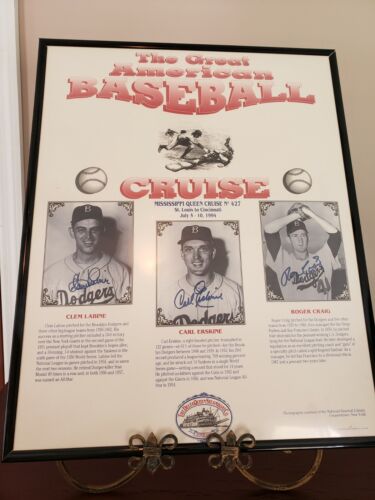 The Great American Baseball Cruise # 427Poster July1994 ~ 3 Pristine Autographs - Picture 1 of 12