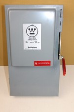 Westinghouse Heavy Duty Safety Switch 30A 600V Nema 1 Ind Encl. HF-261