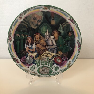NEW WIZARD OF OZ Knowles Collector’s Musical Plate “If I Only Had A