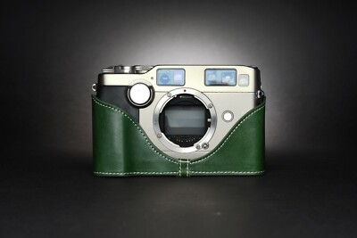 Genuine Real Leather Half Camera Case Bag Cover for Contax G2 Film Camera