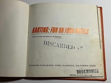 RARE Karting Fun On Four Wheels Book 1971 Ed Radlauer Bowmar Publishing Glendale