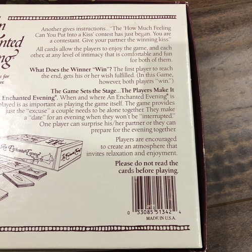 New An Enchanting Evening Couples Board Game Date Night Romantic - Picture 9 of 10