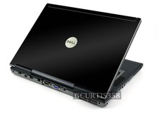 BLACK Vinyl Lid Skin Cover Decal fits Dell Latitude D620 D630 Laptop