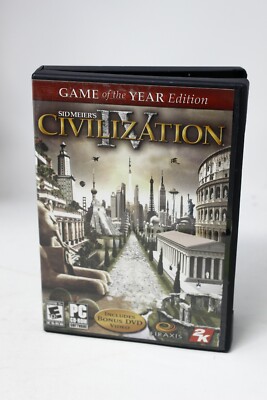 Sid Meiers Civilization IV 4 GOTY Edition - PC Firaxis 2K City Sim Strategy Game