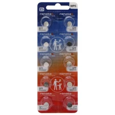 377 Renata SR626SW 0% MERCURY Batteries x 10 