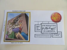 Celebrate Public Art-Americover 2024 Hartford Ct Stamp Show Cover By Colorano #2